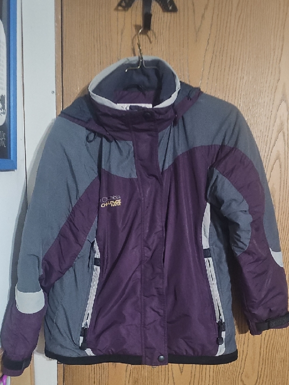 Columbia Challenge Series Jacket in Purple and Yellow
